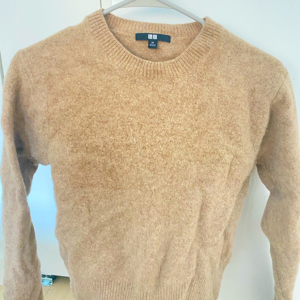 UNIQLO XS Wool Sweater, Brown